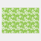 FEUILLE DE PAPIER CADEAU BLUE HAWAII (LIME) (Devant 3)