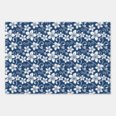 FEUILLE DE PAPIER CADEAU BLUE HAWAII (MARINE) (Devant 3)