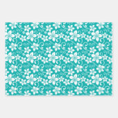 FEUILLE DE PAPIER CADEAU BLUE HAWAII (TURQUOISE) (Devant 3)