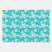 FEUILLE DE PAPIER CADEAU BLUE HAWAII (TURQUOISE) (Devant 2)