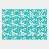 FEUILLE DE PAPIER CADEAU BLUE HAWAII (TURQUOISE) (Devant)