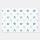 Feuille De Papier Cadeau Blue Stars Jovely Sky Motif (Devant 3)