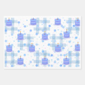 Feuille De Papier Cadeau Blue-Themed Birthday (Devant)