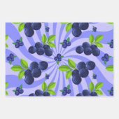Feuille De Papier Cadeau Blueberries Toutes les occasions (Devant 2)