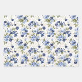 Feuille De Papier Cadeau Blueberry (Devant)