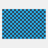 Feuille De Papier Cadeau Blueberry checkered pattern (Devant)
