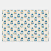 Feuille De Papier Cadeau Blueberry Cupcake fête d'anniversaire (Devant 2)