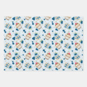 Feuille De Papier Cadeau Blueberry Cupcake fête d'anniversaire (Devant)