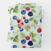 Feuille De Papier Cadeau Blueberry Theme Assorted WrappingPaper Flat Sheets (En situation)