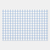 Feuille De Papier Cadeau Blues pour bébés Abstraits (Devant 3)