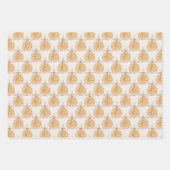 Feuille De Papier Cadeau Blush Cream Oranges Fruit Christmas (Devant)