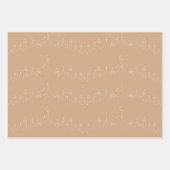 Feuille De Papier Cadeau Blush Eid Calligraphie Masjid Motif Design (Devant 3)