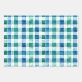 Feuille De Papier Cadeau Blush Pink Green Glitzy Stripes Christmas (Devant 2)