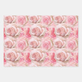Feuille De Papier Cadeau Blush Pink Rose Butterfly Birthday (Devant 3)