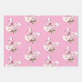 Feuille De Papier Cadeau Blush Pink Rose Butterfly Birthday (Devant)