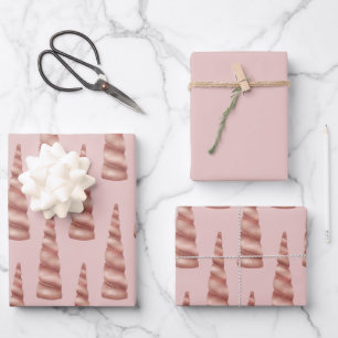 Feuille De Papier Cadeau Blush Rose Gold Glam Unicorn Anniversaire