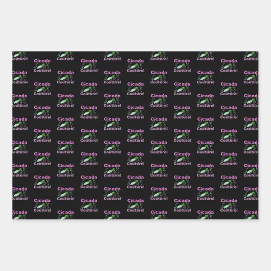Feuille De Papier Cadeau Bogue Cicada - Cute Insect Lover (Devant 2)