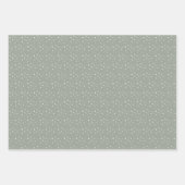 Feuille De Papier Cadeau Boho Arbres de Noël Falala Vacances vertes (Devant 3)