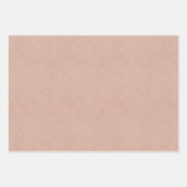 Feuille De Papier Cadeau Boho Blush Rose Beige Gold Coeurs (Devant 3)