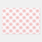 Feuille De Papier Cadeau BOHO Daisy Motif Saumon rose Floral (Devant 3)
