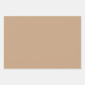 Feuille De Papier Cadeau Boho de Noël naturel (Devant 2)