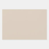 Feuille De Papier Cadeau Boho de Noël naturel (Devant)