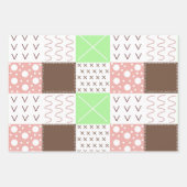 Feuille De Papier Cadeau Boho Earthy Warm Colours Anniversaire (Devant)