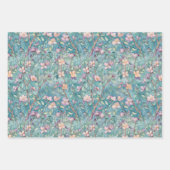 FEUILLE DE PAPIER CADEAU BOHO ÉTÉ FLEUR SAUVAGE FLORAL (Devant 2)