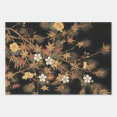Feuille De Papier Cadeau Boho Fall Japonais (Devant)