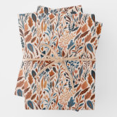 Feuille De Papier Cadeau Boho Fall Leaves (En situation)