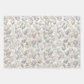 Feuille De Papier Cadeau Boho Fleurs sauvages (Devant 3)