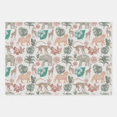 Feuille De Papier Cadeau Boho Jungle Safari (Devant 3)