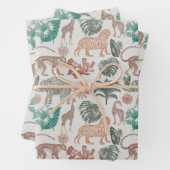 Feuille De Papier Cadeau Boho Jungle Safari (En situation)
