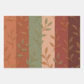 Feuille De Papier Cadeau Boho Leaf Motif Rustic Home Décor (Devant 3)