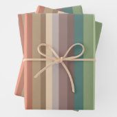 Feuille De Papier Cadeau Boho Modern Chic Stripes (En situation)