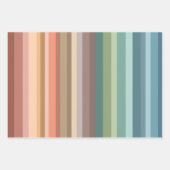 Feuille De Papier Cadeau Boho Modern Chic Stripes (Devant)