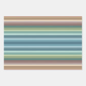 Feuille De Papier Cadeau Boho Modern Chic Stripes (Devant)