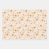 Feuille De Papier Cadeau Boho Pastel Terracotta Coquillage rose Coquillage (Devant)