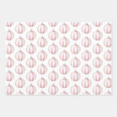 Feuille De Papier Cadeau Boho Pink Green Noël Cerfs Arbres (Devant 2)