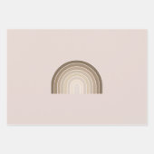 Feuille De Papier Cadeau Boho Rainbow Olive Earth Tons (Devant 2)