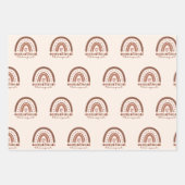 Feuille De Papier Cadeau Boho Rainbow OT ergothérapeute (Devant 3)