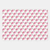 Feuille De Papier Cadeau Boho Rose Aquarelle Fleurs Bourgogne Blanc (Devant 2)