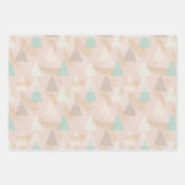 Feuille De Papier Cadeau Boho tendance arbres de Noël vacances (Devant)