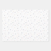 Feuille De Papier Cadeau Boho Western Christmas Collection - Bleu (Devant 3)