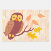 Feuille De Papier Cadeau Bois d'automne (Devant)
