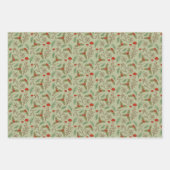 Feuille De Papier Cadeau Bois de Noël (Devant 3)