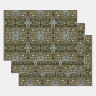 Feuille De Papier Cadeau Boîte de collection de pierres précieuses de sédim