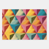 Feuille De Papier Cadeau Bold Geometric Triangle Pattern  (Devant)