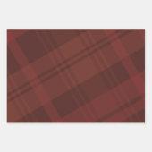 Feuille De Papier Cadeau Bold maroon plaid simple vacances (Devant)