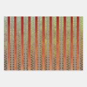 Feuille De Papier Cadeau Bombe rouge et verte (Devant)